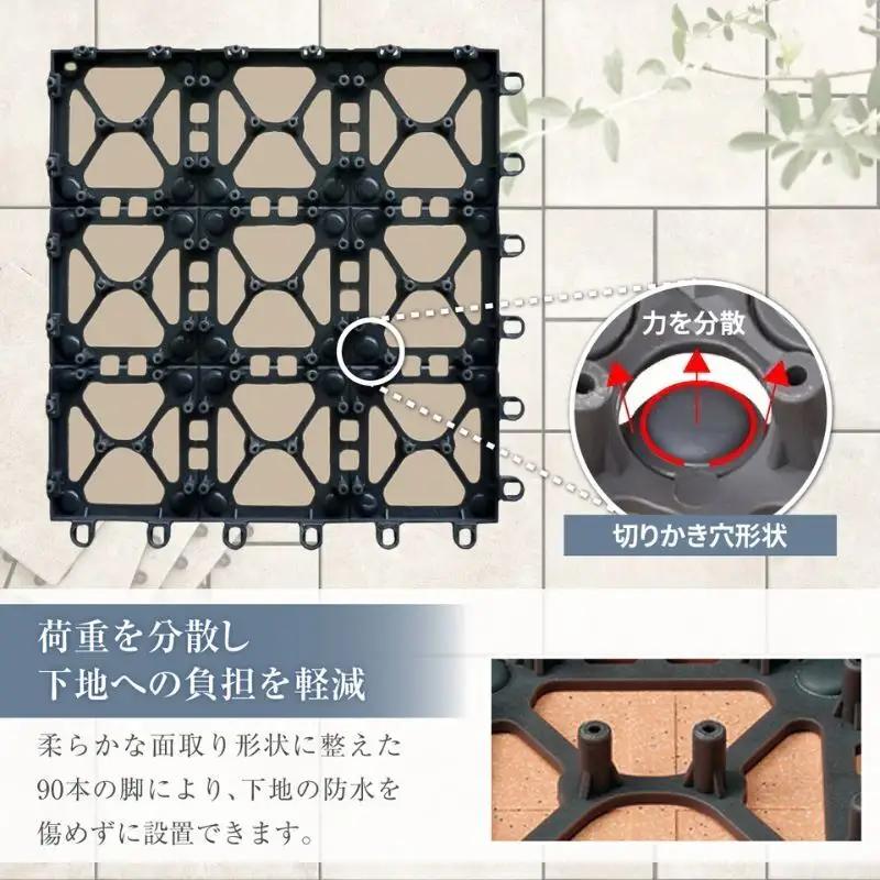 TOTO タイルデッキシステム材 「バーセア」 MUシリーズ／300 ベイクホワイト 【1セット（10枚入り）】 AP30MU04UFJ10P