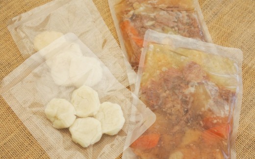 「南阿蘇オーガニック」あか牛だご汁2食とおすすめピクルス3種×2のセット