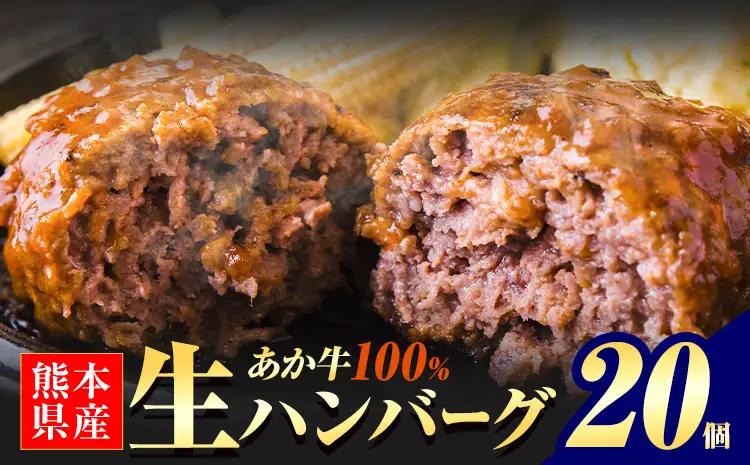 あか牛100%生ハンバーグ 20個  あか牛
