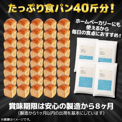 ふるさと納税 室蘭市 北海道産 「春よ恋」「ゆめちから」ブレンド小麦粉 パウダースノー(パン用強力粉)10kg |  | 01