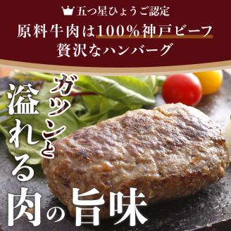 五つ星ひょうご認定特製神戸ビーフハンバーグセット(100g×5個入り)【2401I00601】