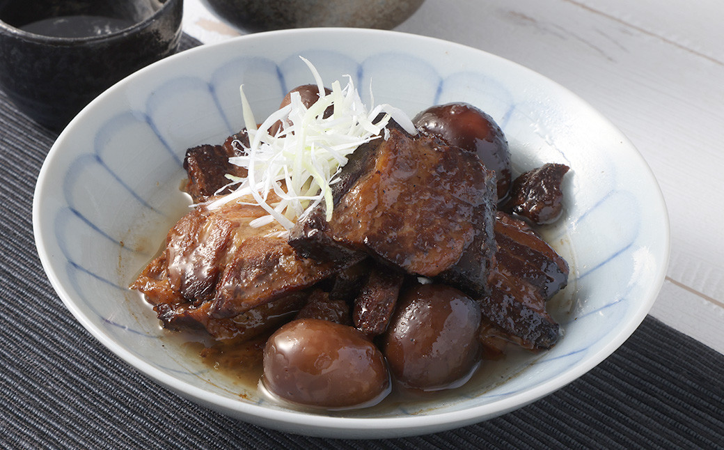 
花椒 香る 豚角煮 約70g × 5パック （ 10食 ） 計350g 国産 肉 豚 豚肉 角煮 ごはんのお供 おかず 常温
