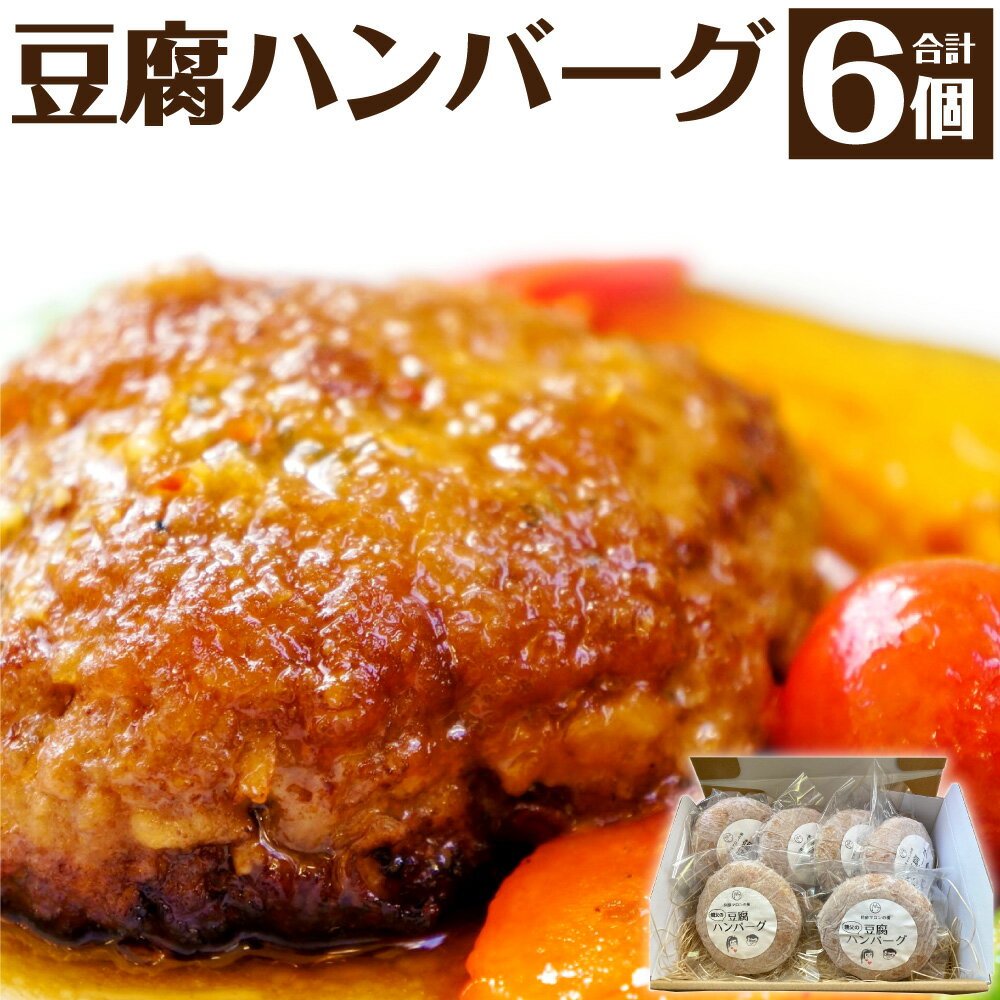 【ふるさと納税】豆腐ハンバーグ 165g×6個 合計990g ハンバーグ 惣菜 ヘルシー 熊本県 西原村 大豆 おかず 低カロリー 冷凍 送料無料