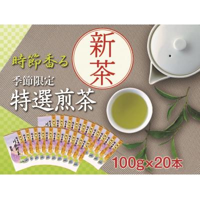 ふるさと納税 川根本町 坂本園の新茶 静岡川根茶　100g×20本【5月中旬〜6月末発送】