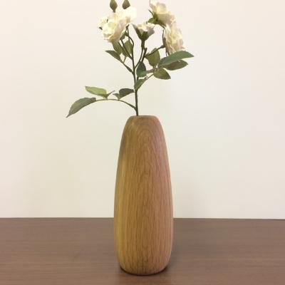 ふるさと納税 大川市 オーク材の木製フラワーベース