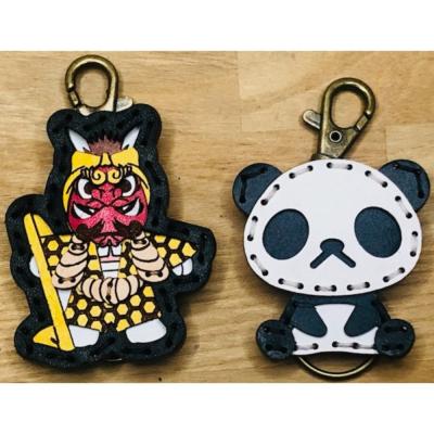 ふるさと納税 呉市 ヤブ&zooパンダ レザーキーホルダーセット |  | 01