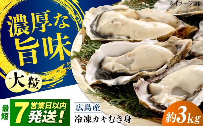 
                  牡蠣 かき 冷凍カキむき身 約3㎏ 江田島市／有限会社マルイチ水産 [XCU018]｜牡蠣 かき カキ 冷凍 加熱用 冷凍牡蠣 広島牡蠣 国産 料理用 鍋 牡蠣フライ 牡蠣のバター焼き 牡蠣アヒージョ 牡蠣の炊き込みご飯 牡蠣飯 パスタ 惣菜 おかず 夕食 惣菜 パーティー BBQ 家飲み おつまみ ぷりぷり 冬の味覚 人気 おすすめ お取り寄せ グルメ
                