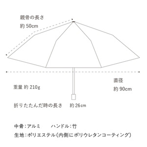 UVカット竹傘　折りたたみ傘　紫外線99.9％カット　晴雨兼用　男女兼用①イルカ柄 [089D01-01] 折りたたみ傘 日傘 雨傘 晴雨兼用傘 UVカット傘 普段使い傘 置き傘