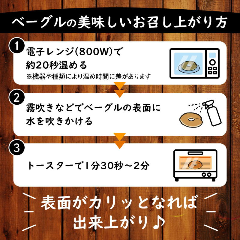 わっぱ堂のふわもちベーグル3ヶ月≪定期便≫　8個×3ヶ月　 H049-035