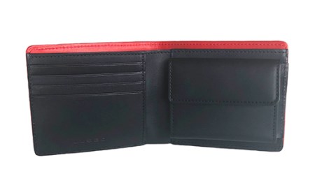 LUEGO Alabasta アラバスタ 二つ折り財布 小銭入れ付き （レッド） F2Y-3266