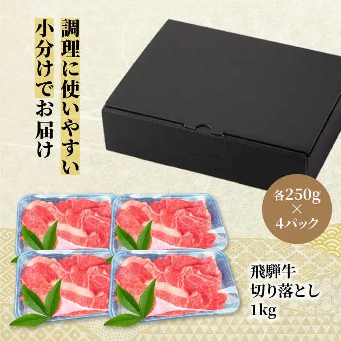 飛騨牛切り落とし 1kg(250g×4)  A5飛騨牛【マルゴー】[MBE003]切り落とし