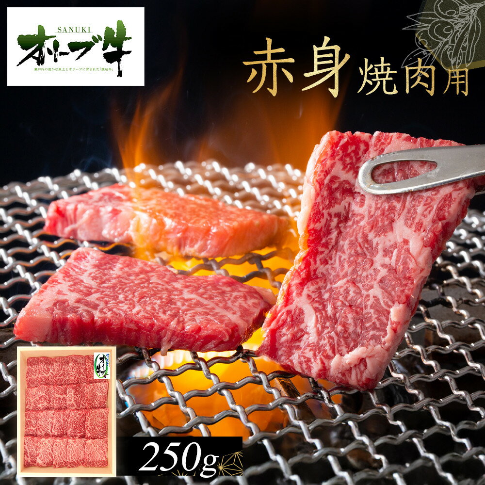 【ふるさと納税】オリーブ牛　赤身焼肉用　250g | 肉 お肉 にく 食品 香川県産 人気 おすすめ 送料無料 ギフト