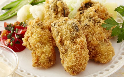 かき小屋広田湾の牡蠣フライ15個(5個×3袋) 【 牡蠣 かき 殻付き 三陸産牡蠣 海鮮 カキフライ 冷凍 岩手 陸前高田市 】RT1343