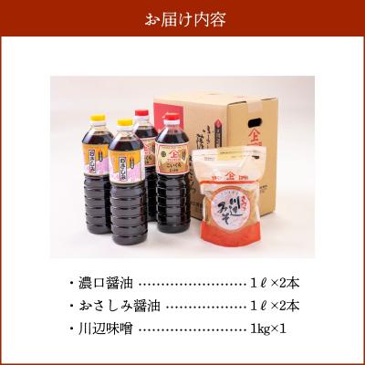 ふるさと納税 南九州市 ヤマガミ醤油 川辺味噌セット |  | 03