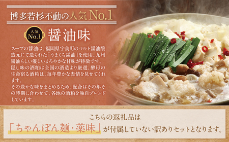 U61-01R09 【7営業日以内発送】博多若杉 【訳あり】牛もつ鍋セット(2人前×5) 10人前 国産牛ホルモン 大容量 ホルモン計1kg 牛もつ 博多 ランキング  本場 国産牛 小分け 冷凍 送