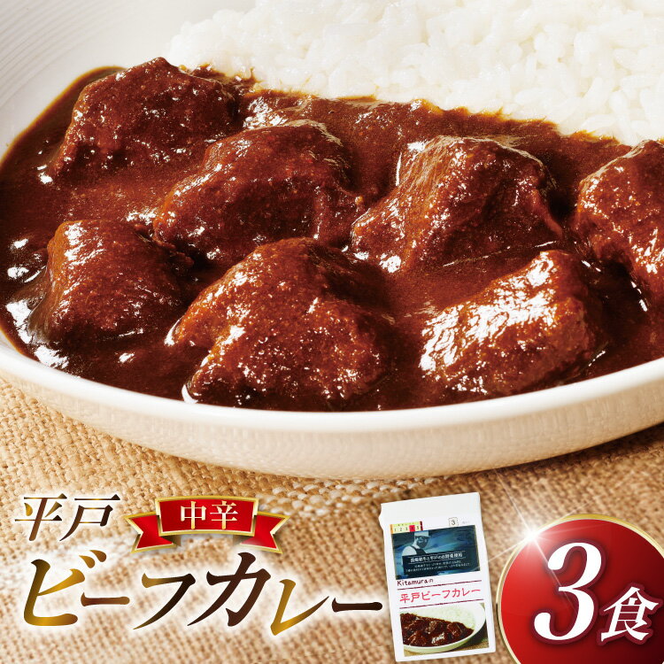 【ふるさと納税】カレー セット 平戸 ビーフ カレー 3食 セット 中辛 [カレー工房NVfoods 長崎県 平戸市 hr42bgy400052] カレー スパイス レトルト セット