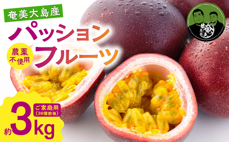 
            パッションフルーツ 家庭用 約3kg　A194-001-02
          