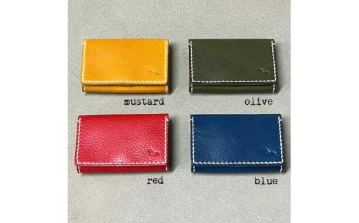 【革小物one】card case（カードケース）マスタード