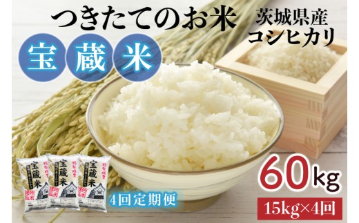 
                  【4ヶ月定期便】【令和7年産】茨城県産コシヒカリ 宝蔵米 15kg×4回【お米 米 菊池 こしひかり つきたてのお米 食味ランキング特A評価 茨城県 水戸市】（CZ-813）
                