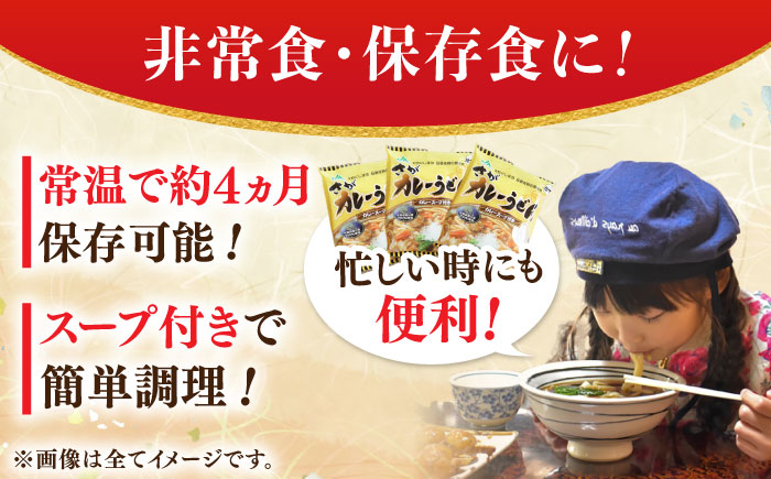 【佐賀県産小麦100％使用】さがカレーうどん 計16袋（めん、スープ付き） / 佐賀県 / さが風土館季楽 [41AABE082]