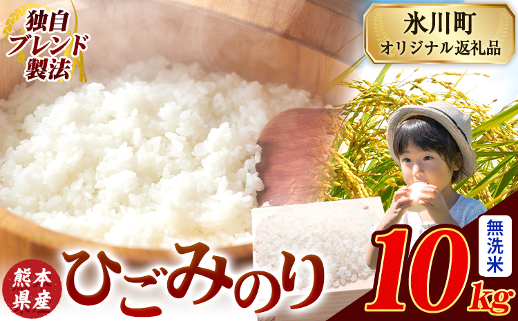 ひごみのり 無洗米 熊本県産 ブレンド米 10kg 熊本県産 ふるさと納税  精米 米 こめ ふるさとのうぜい コメ お米 おこめ《7-14日以内に出荷予定(土日祝除く)》---hkw_lcl_122_10kg---