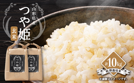 
            山形県川西町産　つや姫　玄米10kg【1462400】
          