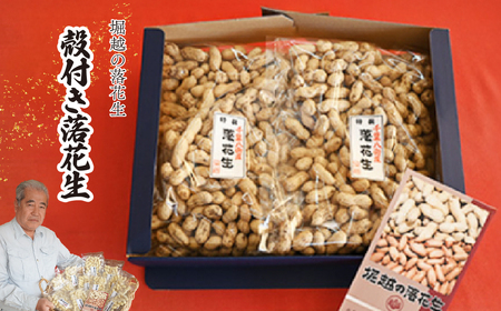 ピーナッツ 殻付き落花生 2袋 約400g/袋 | ピーナッツ ピーナツ