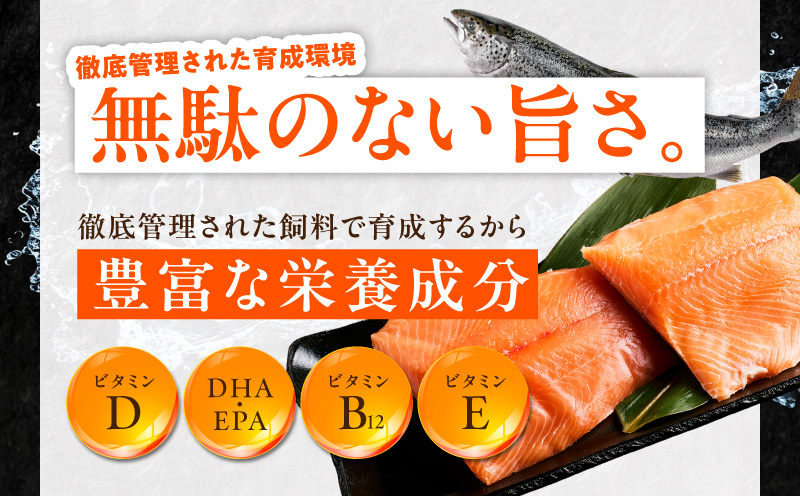 【分けて届く定期便】国産アトランティックサーモン 1kg ポーション【小分け 真空パック 訳あり サイズ不揃い 刺身 海鮮丼 さーもん 鮭 さけ シャケ しゃけ 冷凍 全2回】 099Z616
