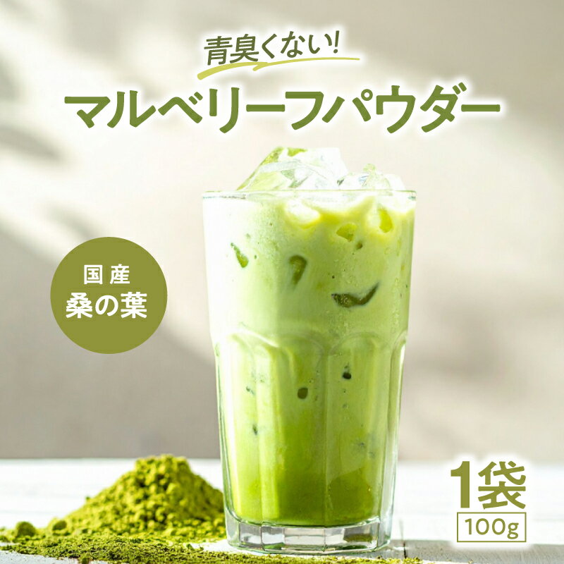 【ふるさと納税】【期間限定 生活応援】 マルベリーフパウダー 100g × 1袋 桑の葉 パウダー 飲料 ドリンク 加工品 加工食品 健康 健康効果 飲みやすい ノンカフェイン Bauntfulet 鹿児島 鹿屋市 おすすめ ランキング プレゼント ギフト