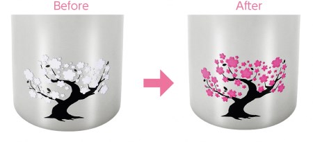 EJK-300 感温タンブラー300ml 桜