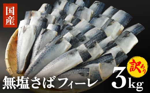 サバ 訳あり 無塩サバフィレ 3kg (30枚前後)  冷凍 鯖 無塩 フィレ さばフィレ saba サバ 訳アリ 切り身 海鮮 惣菜 小分け バラ冷凍 不揃い 魚 お魚 焼き魚 煮魚 おかず お弁当 美味しい 簡単調理 石巻応援