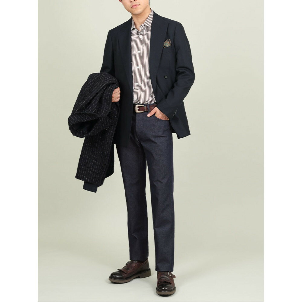 【ふるさと納税】【B-THREE MEN/ビースリーメン】ストレッチ×ジーンズ 大人のメンズジーンズ(550083)