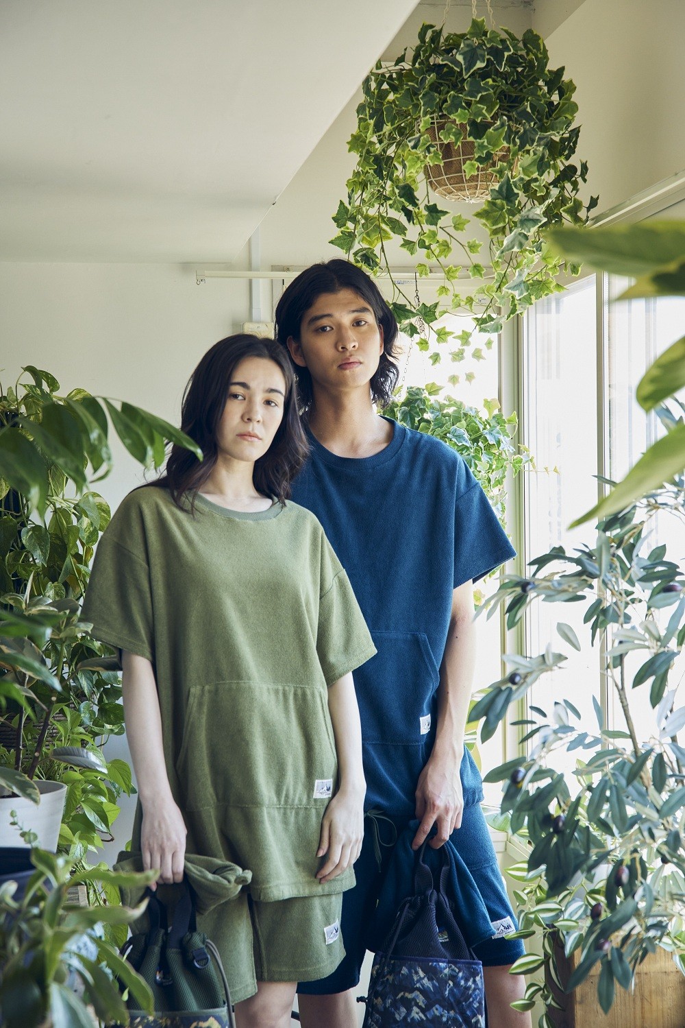 
                   -SOWNOAS-（サウノアーズ）　 パイルTシャツ：色(ネイビー)、サイズ（M、L）からお選びください　
                