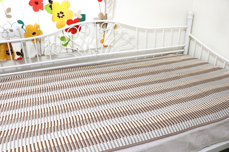 マイクロアクリル起毛シーツ シングルサイズ（キャメル）