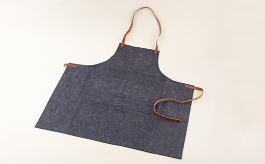 デニムレザーエプロン