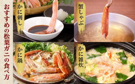 【先行予約】【魚倉】訳あり ボイル 松葉ガニ ２枚セット カニ かに 蟹