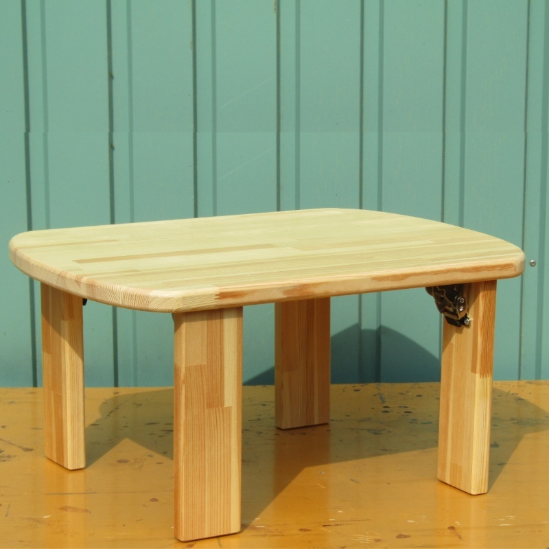 手作り木製 四角ちゃぶ台 脚折れ金具仕様 099H2209