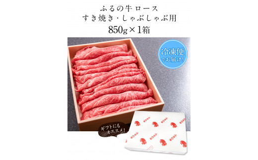 ふるの牛（黒毛和牛）ロースすき焼き・しゃぶしゃぶ用 850g A5 ミシュラン掲載《30日以内に出荷予定(土日祝除く)》