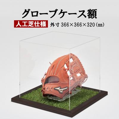 ふるさと納税 薩摩川内市 グローブケース額 人工芝仕様 CFオーク 野球 グローブ コレクションケース FSR-322