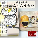 【ふるさと納税】池袋銘菓　池ぶくろう最中5個入　【お菓子・和菓子・もなか・最中】