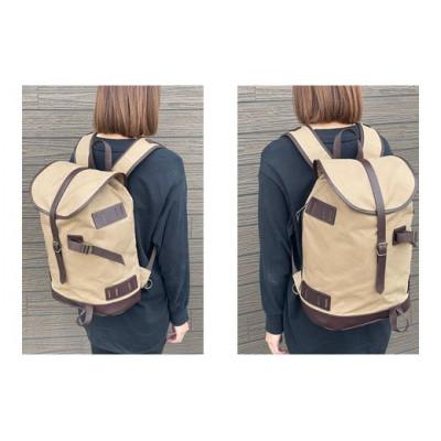 ふるさと納税 羽咋市 【ブラウン】oxtos(オクトス)帆布リュックサック HPR17000 |  | 02