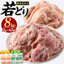 【ふるさと納税】若どりムネ肉4kg・モモ肉4kgセット(合計8kg)若鶏 若どり ムネ肉 ささみ 手羽元 モモ肉 もも肉 鶏肉 鳥肉 チキン 蒸鶏 煮物 唐あげ 唐揚げ BBQ バーベキュー【まつぼっくり】matu-1462