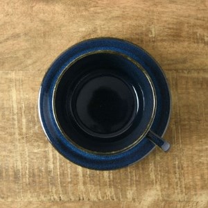 【美濃焼】 北欧ブルー コーヒーカップ＆ソーサー 1セット 3516162 瑞浪市 / やまに 食器 皿 陶磁器 [AZCR011]