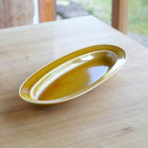 【BEAMS JAPAN監修】 miyama.のカレーのうつわ　いつものカレー皿　 うす飴【1456264】