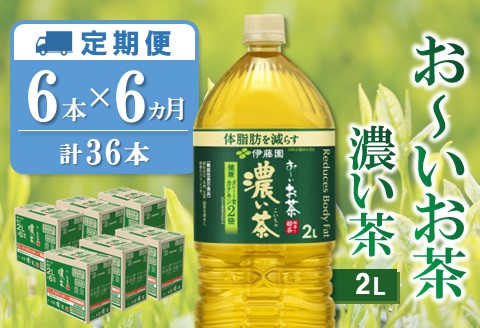 【6カ月定期便】おーいお茶濃い茶 2L×6本(合計6ケース)【伊藤園 お茶 緑茶 濃い 渋み まとめ買い 箱買い ケース買い カテキン 2倍 体脂肪】 D-A071316