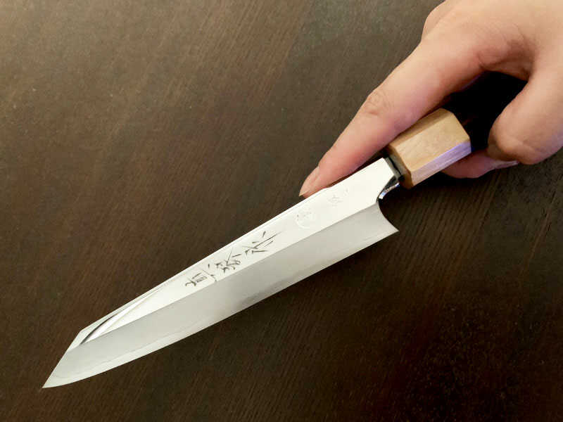 【ふるさと納税】切付型ペティ包丁鏡面150ミリ銀3鋼 包丁 高知 土佐 刃物 国産 日本製 料理 本格的 シェフ キッチン 高知県土佐市/田所刃物[BQAS009]
