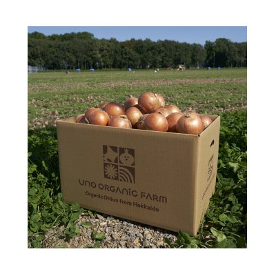 UNO ORGANIC FARM　北海道訓子府産　オーガニック玉ねぎ　20kg　【有機JAS認証】【配送不可地域：離島・沖縄県】