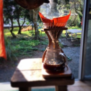 ドリップ珈琲用 柿渋リネンのコーヒーフィルター 2枚セット　エコ SDGｓ 洗って使える ペーパーレス【R00064】