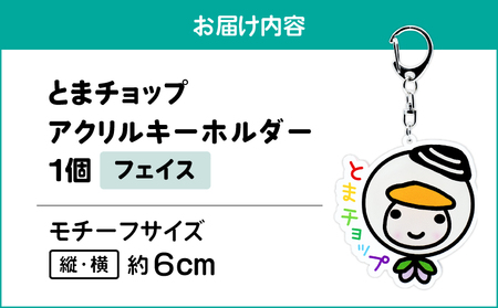 アクリルキーホルダー （ フェイス ） T042-018-02 とまチョップ キャラクター ご当地 キーホルダー 苫小牧観光協会 ふるさと納税 苫小牧市 おすすめ ランキング プレゼント ギフト