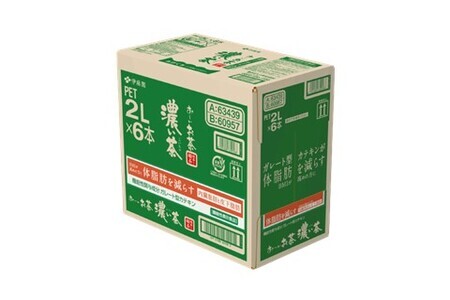 【2/1より価格改定】【3カ月定期便】おーいお茶濃い茶 2L×6本(合計3ケース)【伊藤園 お茶 緑茶 濃い 渋み まとめ買い 箱買い ケース買い カテキン 2倍 体脂肪】 A5-F071315